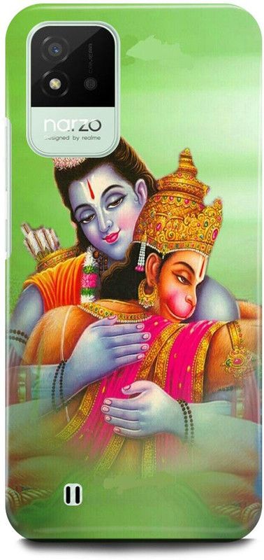 FUGGA Back Cover for realme Narzo 50i, HANUMAN, HANUMAN, JI, MARUTI, JAI, BAJRANG, BALI  (Green, Hard Case, Pack of: 1)