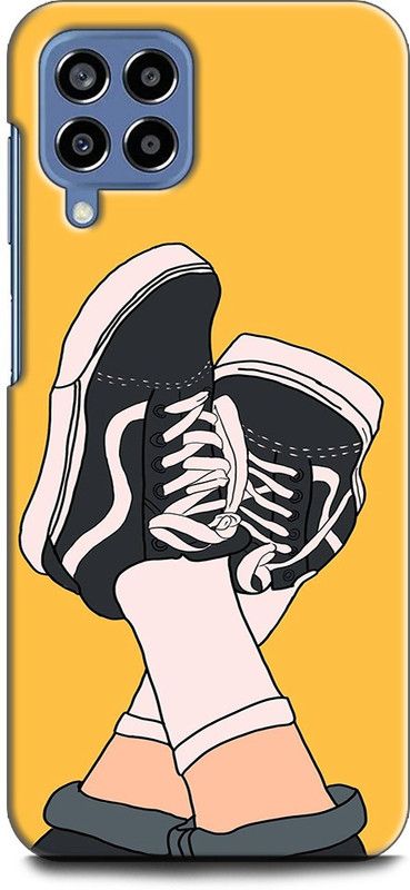 WallCraft Back Cover for SAMSUNG Galaxy M53 5G VANS, SHOES, YELLOW, ABSTRACT, TEXTURE, ANIME  (Multicolor, Dual Protection, Pack of: 1)