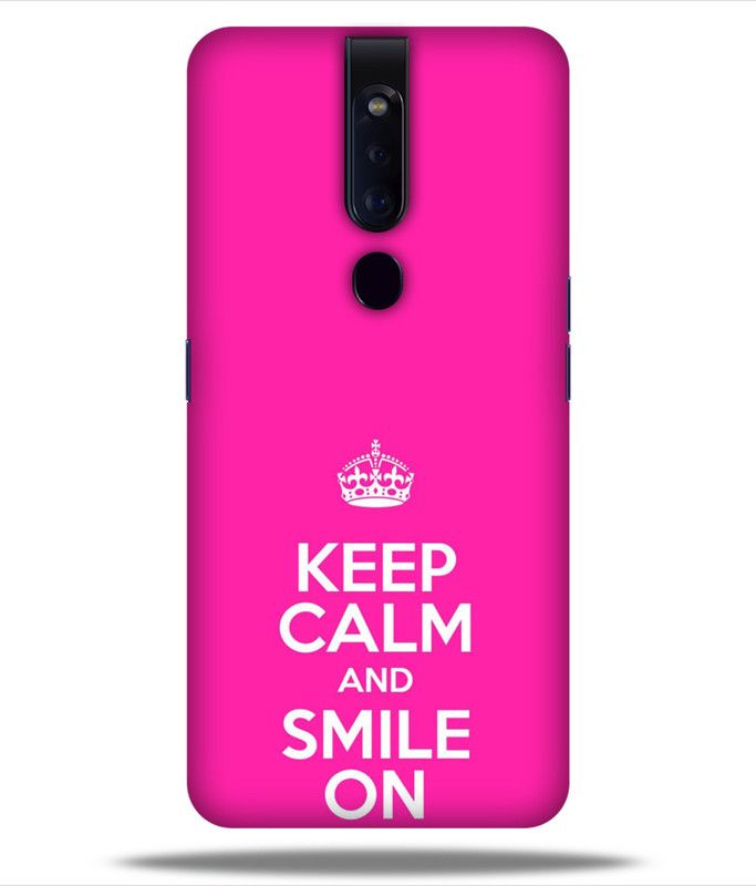LETAPS Back Cover for Oppo F11 Pro  (Pink, White, Hard Case)