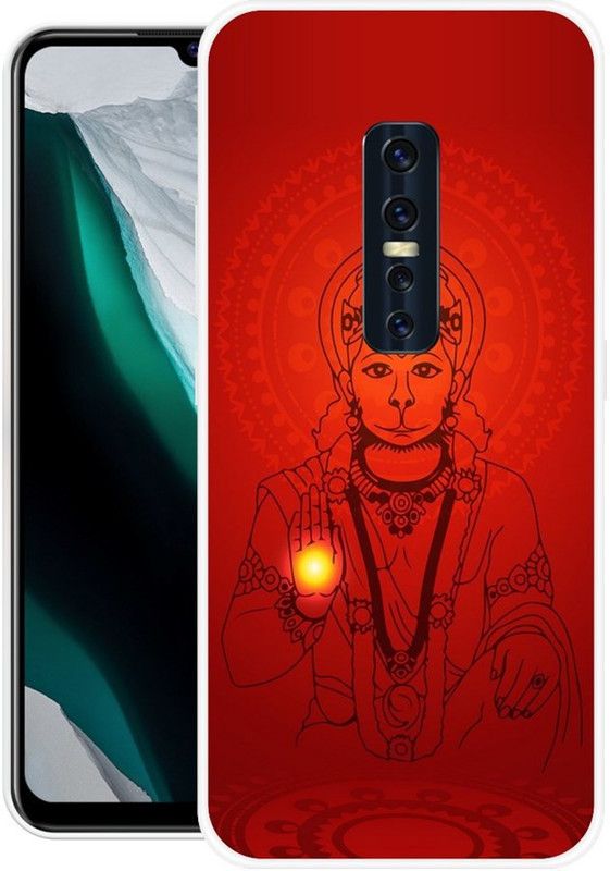 BLUEBUG Back Cover for Vivo V17 Pro  (Red, Grip Case, Silicon, Pack of: 1)