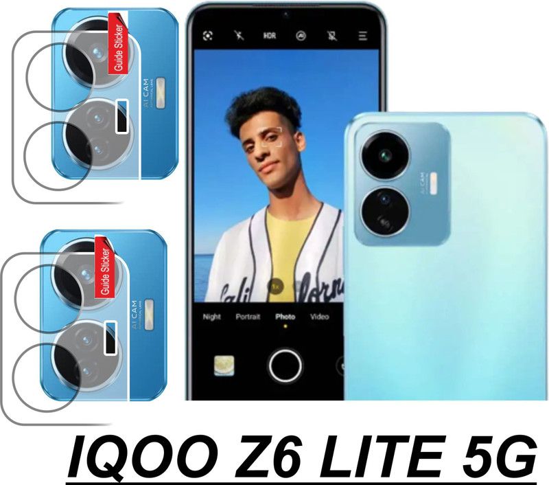 polenta Back Camera Lens Glass Protector for IQOO Z6 LITE  (Pack of: 2)