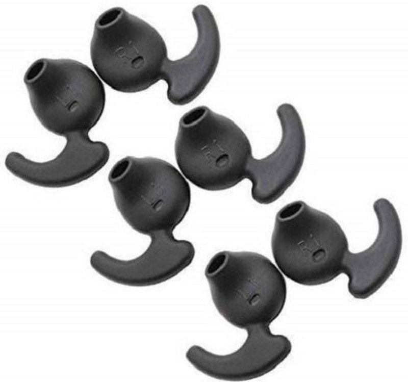 Hoppokart V12-HC-SET-3 In The Ear Headphone Cushion  (Pack of 6, Black)