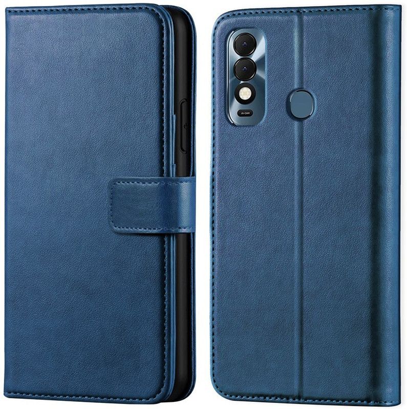 ponyta Flip Cover for Tecno Spark 8  (Blue, Dual Protection, Pack of: 1)