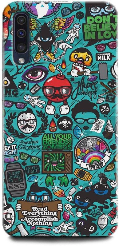 BARMANS Back Cover for Samsung Galaxy A70 / Cartoon, minecraft, puzzle, cute, funny, tranding, abstract  (Multicolor, Shock Proof, Pack of: 1)