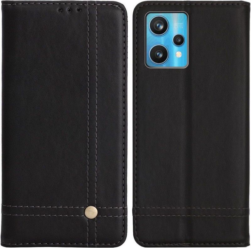 TURTLE Flip Cover for Realme 9 Pro+ / Realme 9 Pro PLUS  (Black, Magnetic Case, Pack of: 1)