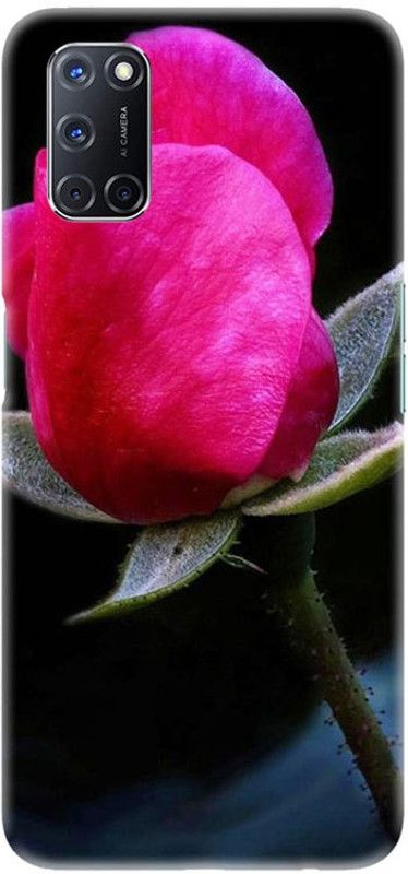 PNBEE Back Cover for Oppo A92, CPH2059 - Rose Print  (Multicolor, Hard Case, Pack of: 1)