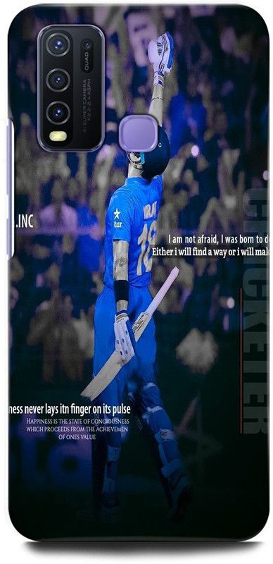 ORBIQE Back Cover for Vivo Y50 1935 VIRAT, KOHLI, INDIA, CRICKET, PLAYER, SPORTS, CAPTAIN  (Multicolor, Hard Case, Pack of: 1)