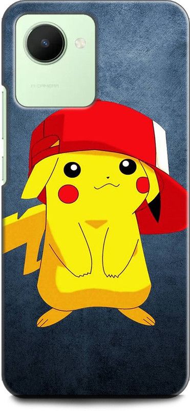 WallCraft Back Cover for Realme C30, RMX3581 PIKACHU, POKEMON, GAME ,CARTOON  (Multicolor, Dual Protection, Pack of: 1)