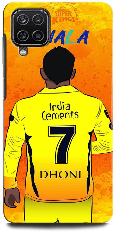 ORBIQE Back Cover for SAMSUNG Galaxy F12  (Orange, Yellow, Hard Case, Pack of: 1)