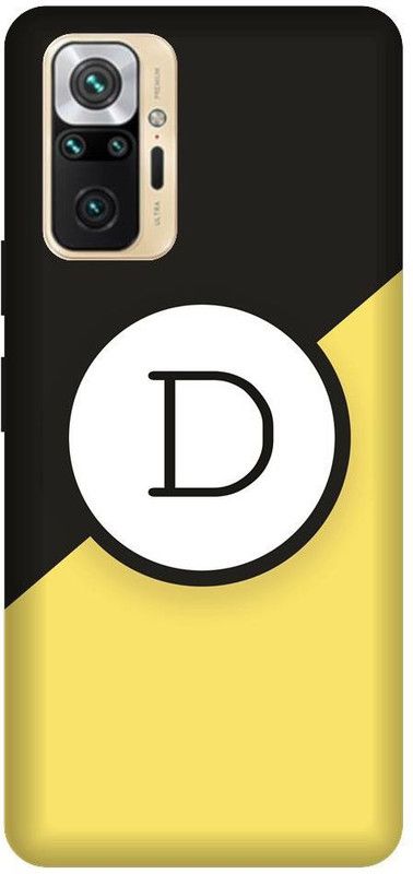 GRAFIQE Back Cover for REDMI Note 10 Pro Max M2101K6I D, D LETTER, D ALPHABET, D NAME  (Multicolor, Shock Proof, Pack of: 1)