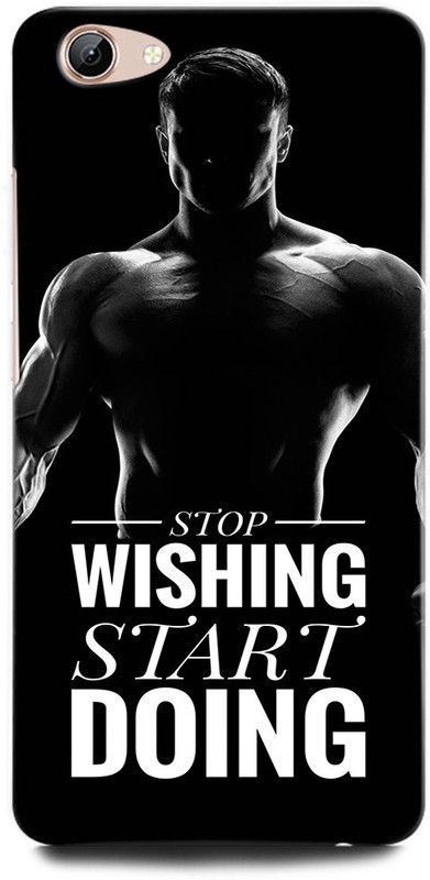 ORBIQE Back Cover for ViVO Y71i 1801/1731B GYM, FITNESS, WORKOUT, STOP WISHING START DOING  (Multicolor, Hard Case, Pack of: 1)