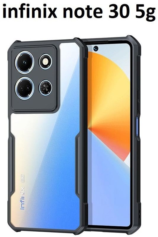 Bodoma Back Cover for infinix Note 30 5G, infinix Note 30  (Transparent, Grip Case, Silicon, Pack of: 1)