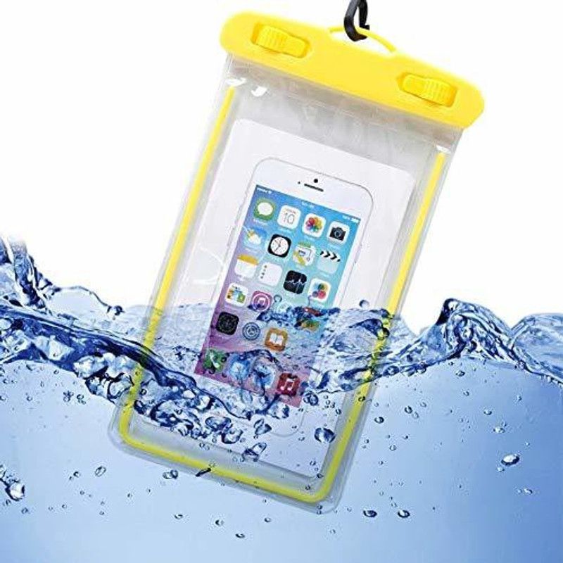SKYTOUCH MART Pouch for All Mobile  (Yellow, Flexible, Silicon)