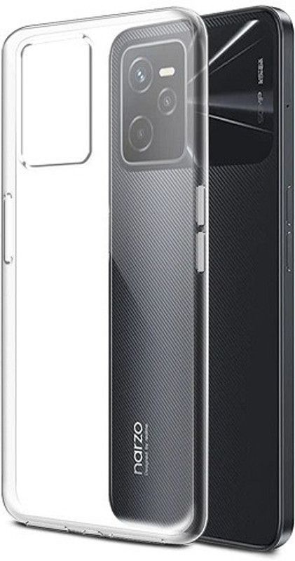 NIMMIKA ENTERPRISES Back Cover for Realme Narzo 50a Prime Back Cover  (Transparent, Shock Proof, Silicon, Pack of: 1)