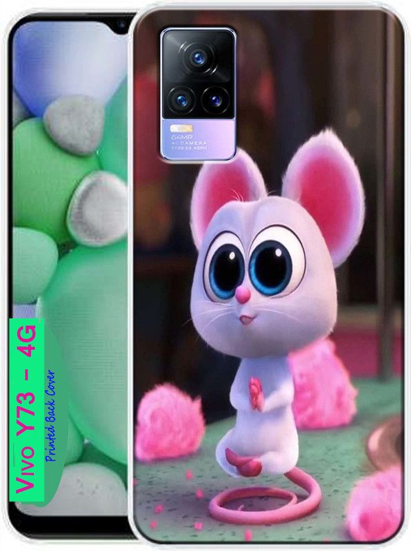 LargCiager Back Cover for Vivo Y73 (4G)  (Multicolor, Dual Protection, Silicon, Pack of: 1)
