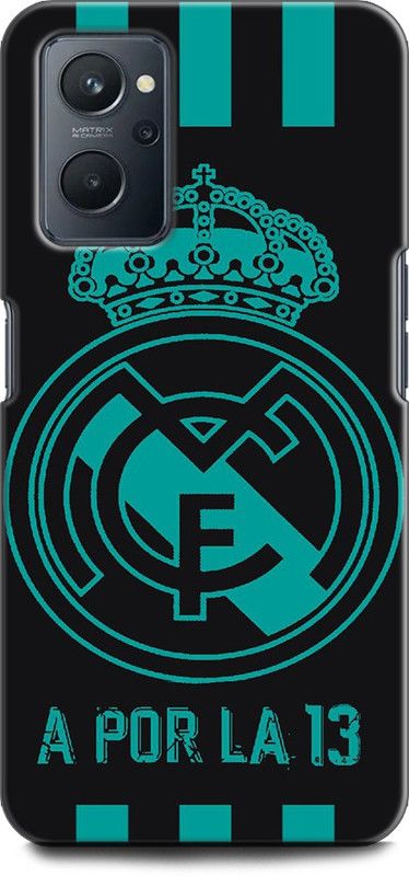 KEYCENT Back Cover for Realme 9i, RMX3491 REAL MADRID, LOGO, EMBLEM, FC, FOOTBALL, SPORTS  (Multicolor, Shock Proof, Pack of: 1)