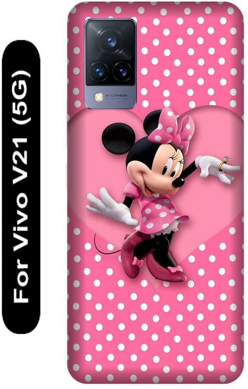 SSMORYA Back Cover for Vivo V21 5G  (Pink, Hard Case, Pack of: 1)