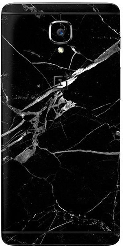 Orgic India One Plus 3/3T Mobile Skin  (Black Marble)