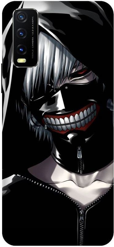 URCHIN Back Cover for Vivo Y20G Tokyo Ghoul, Keneki, Anime, Ghoul, Superpower, Heros, Skull, Dark  (Multicolor, Shock Proof, Pack of: 1)