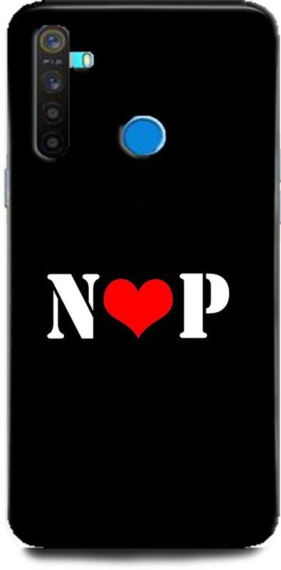 Afterglow Back Cover for Realme 5 Pro N P, N LOVES P, NAME, LETTER, ALPHABET, NP LOVE, HART  (Multicolor, Shock Proof, Pack of: 1)