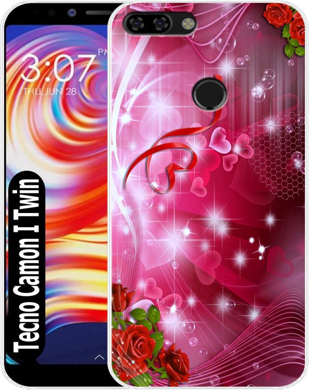 Cooltrend Back Cover for Tecno Camon I Twin  (Multicolor, Flexible, Silicon, Pack of: 1)