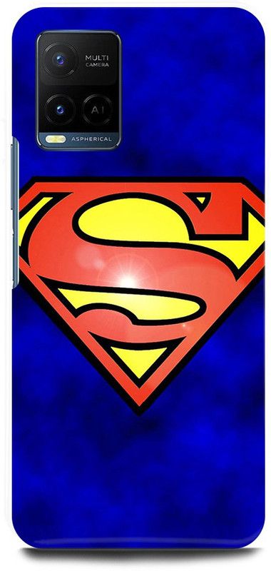 FIKORA Back Cover for Vivo Y21T, V2135, SUPERMAN, LOGO, SIGN, SUPERHERO  (Blue, Hard Case)