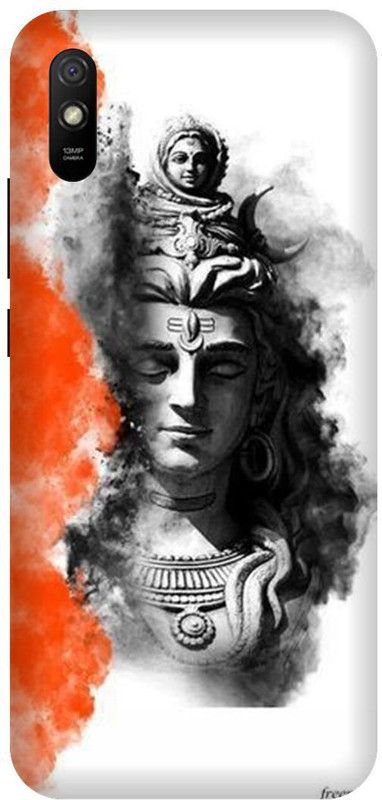 PHONE WALEY.COM Back Cover for Redmi 9i ,MZB080UIN , shiv ,Shiv ji,mahadevji,Printed back cover  (White, Hard Case, Pack of: 1)