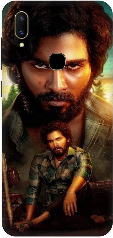 THE NARAYANA COLLECTIONS Back Cover for VIVO V11-1806-ALLU,ARJUN,SOUTH,HERO,PUSHPA  (Multicolor, Hard Case, Pack of: 1)