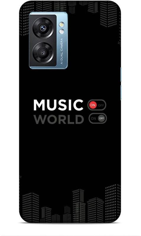 Samsidhi Back Cover for Oppo K10 5G, Oppo A57 5G, Realme Narzo 50 5G  (Black, White)