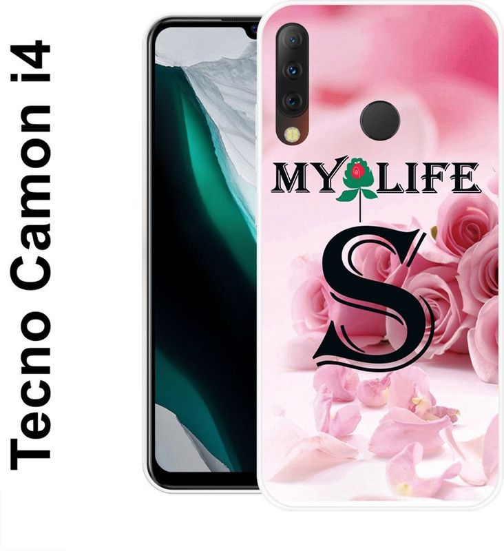 SUPER CASE Back Cover for Tecno Camon I4  (Pink, Black, Silicon)