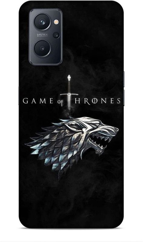 Printabulous Back Cover for Realme 9i  (Black, Waterproof)