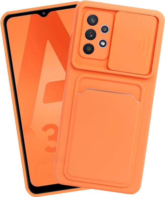 VAKIBO Back Cover for Samsung Galaxy A72  (Orange, Grip Case, Pack of: 1)
