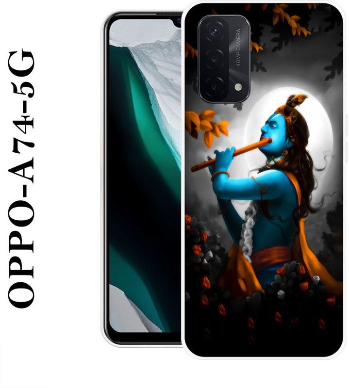 Sswastik Back Cover for Oppo A74 5G  (Multicolor, Grip Case, Silicon)