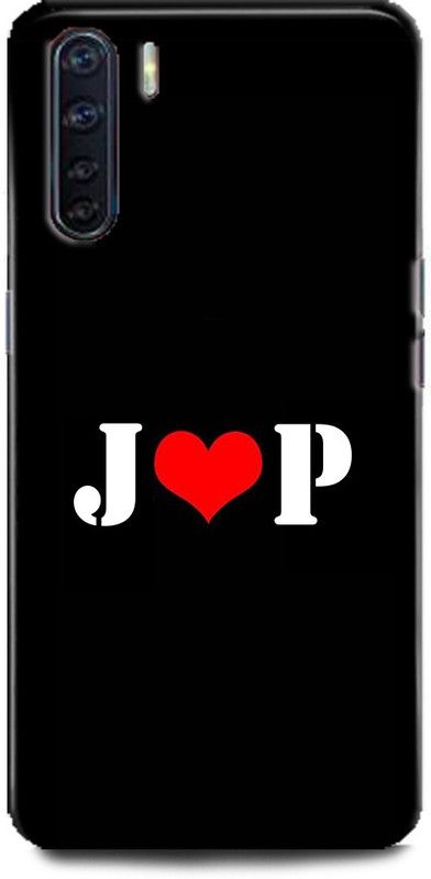 Afterglow Back Cover for Oppo F15 J P, J LOVES P, NAME, LETTER, ALPHABET, JP LOVE, HART  (Multicolor, Shock Proof, Pack of: 1)