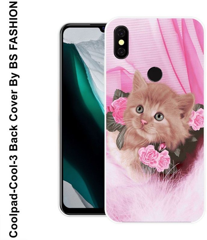 BSRAJ Back Cover for Coolpad Cool 3  (Pink, Brown, Silicon)
