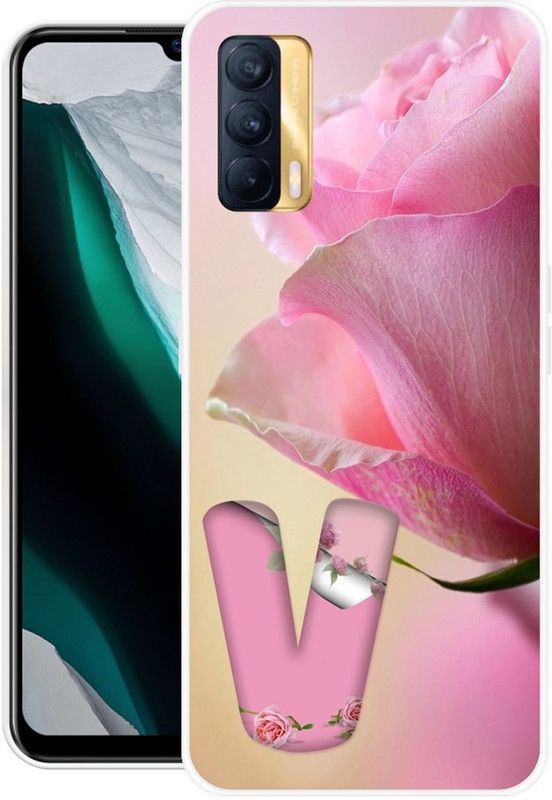 BLUEZAP Back Cover for Realme V15  (Pink, Grip Case, Silicon, Pack of: 1)