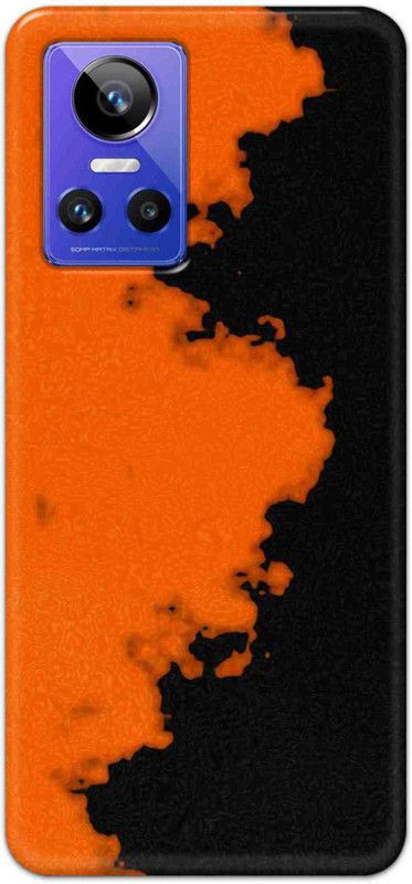NDCOM Back Cover for Realme GT Neo 3 5G Orange Black Pattern Printed  (Multicolor, Hard Case, Pack of: 1)