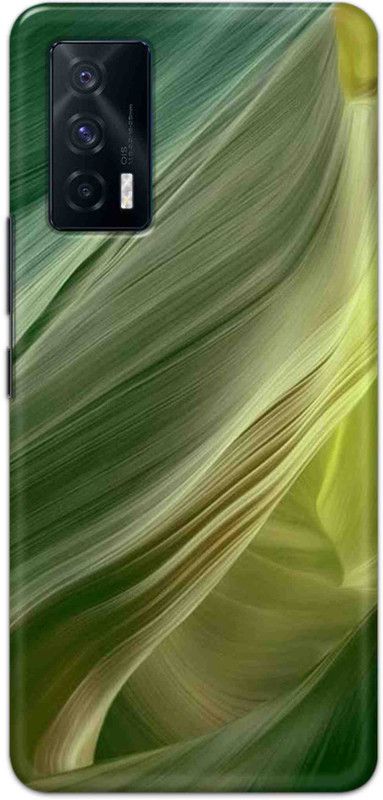 NDCOM Back Cover for iQOO 7 5G Green Printed  (Multicolor, Hard Case, Pack of: 1)