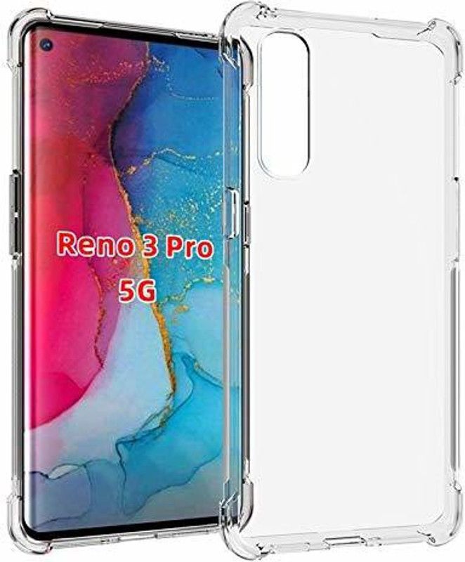 SmartPoint Back Cover for Oppo Reno3 Pro  (Transparent, Silicon, Pack of: 1)