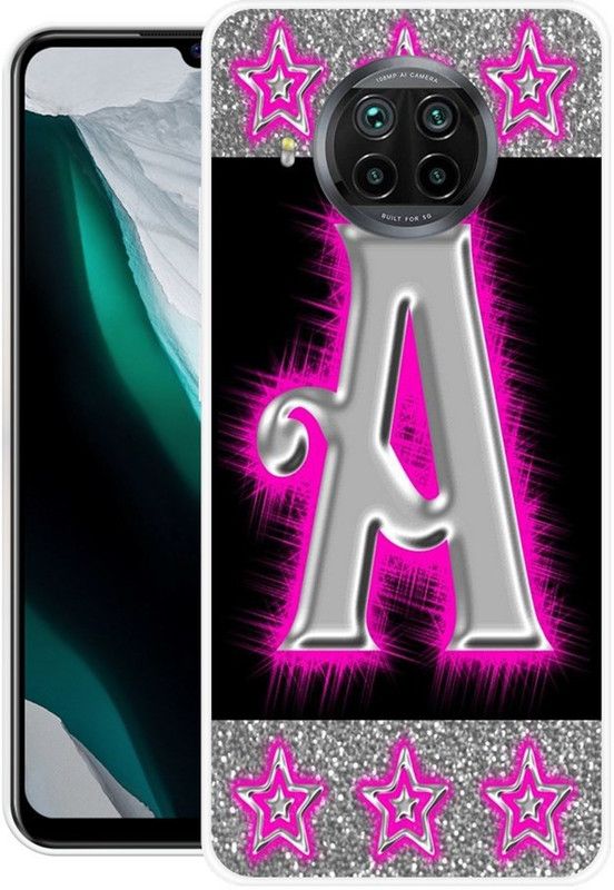 BLUEBUG Back Cover for Mi 10i  (Black, Silver, Pink, Silicon, Pack of: 1)