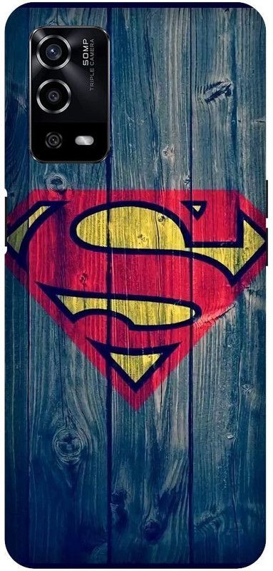 UMPRINT Back Cover for Oppo A55/CPH2325, Superman, Superheros Printed Back Cover  (Multicolor, Hard Case, Pack of: 1)