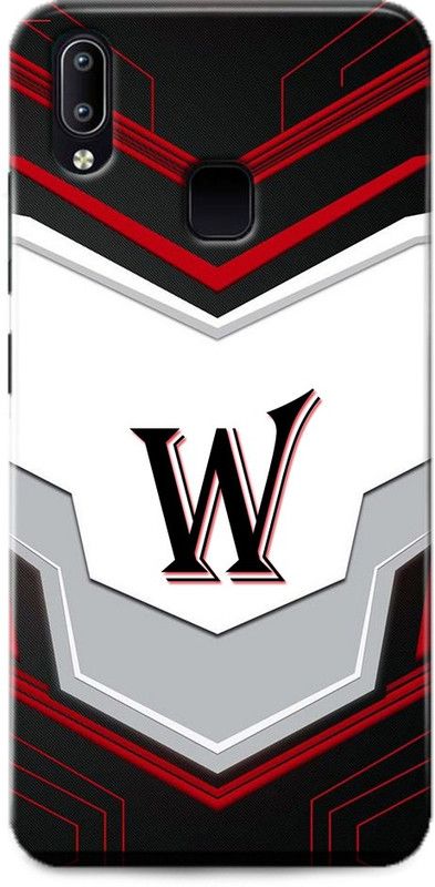 Afterglow Back Cover for Vivo V9 W, W LETTER, W NAME, W ALPHABET, ALPHABET  (Multicolor, Shock Proof, Pack of: 1)