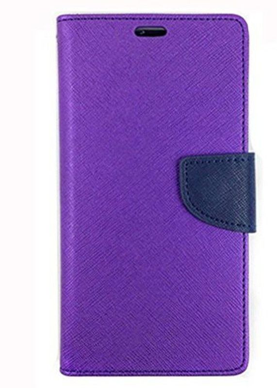 Marwah Traders Wallet Case Cover for Wallet Style Plastic Flip Cover for Samsung Galaxy J7 Prime(Purple)  (Purple, Silicon, Pack of: 1)