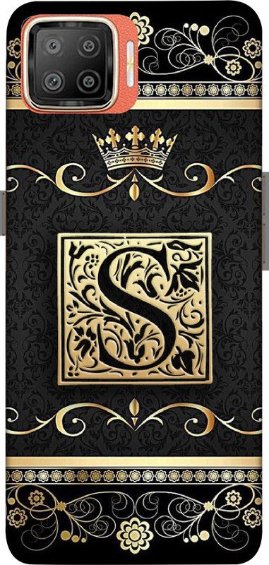 A1 Prints Back Cover for OPPO F17  (Gold, Hard Case, Pack of: 1)