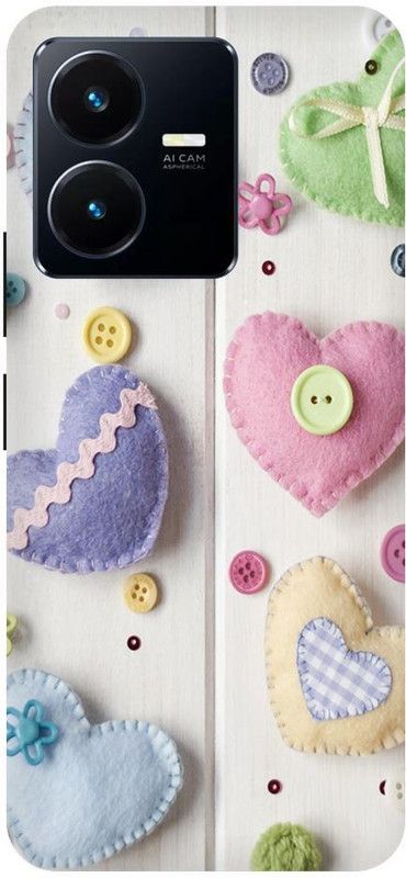 URCHIN Back Cover for Vivo Y22 Mickey-Mouse-minnie-Mouse-Cartoon-Anime-Cute-432333  (Multicolor, Shock Proof, Pack of: 1)