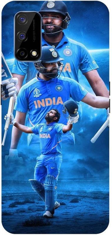 Bluvver Back Cover for Realme Narzo 30 Pro, RMX2117, Printed Hitman Rohit Sharma Back Cover  (Multicolor, Hard Case, Pack of: 1)