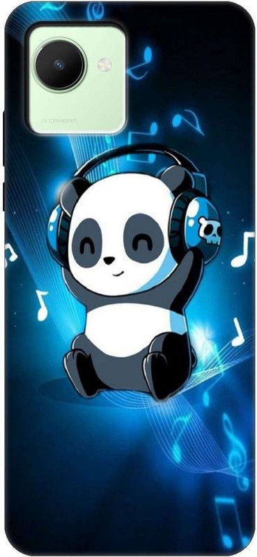 iprinto Back Cover for realme C30, RMX3581, realme C30s, RMX3690 Cute Panda Back Cover  (Multicolor, Hard Case, Pack of: 1)