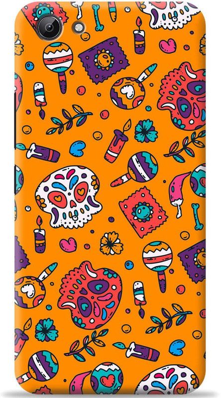Crafter Back Cover for Vivo Y81i  (Orange, Shock Proof)