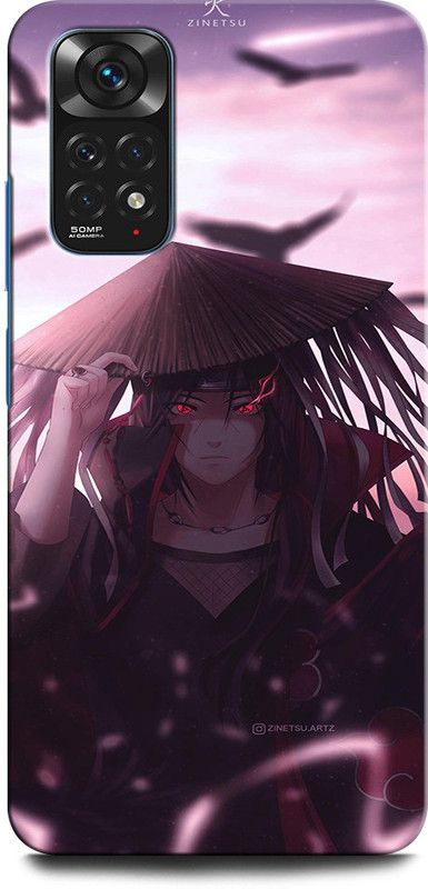 INTELLIZE Back Cover for Redmi Note 11S ITACHI UCHIHA, GIRL, ANIMATION, ANIME, CARTOON  (Multicolor, Hard Case, Pack of: 1)