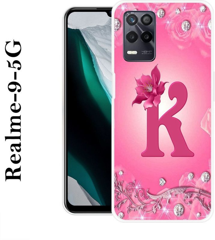 Sswastik Back Cover for Realme 9 5G  (Pink, Silver, Grip Case, Silicon)